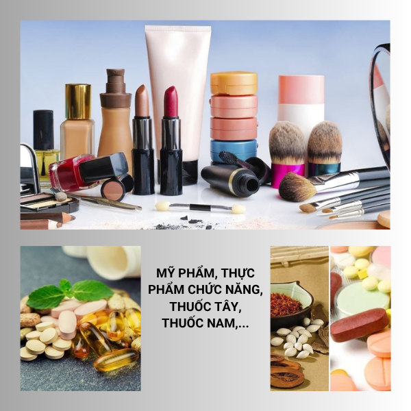 Mỹ phẩm, thực phẩm chức năng - các loại thuốc tây, thuốc nam,...
