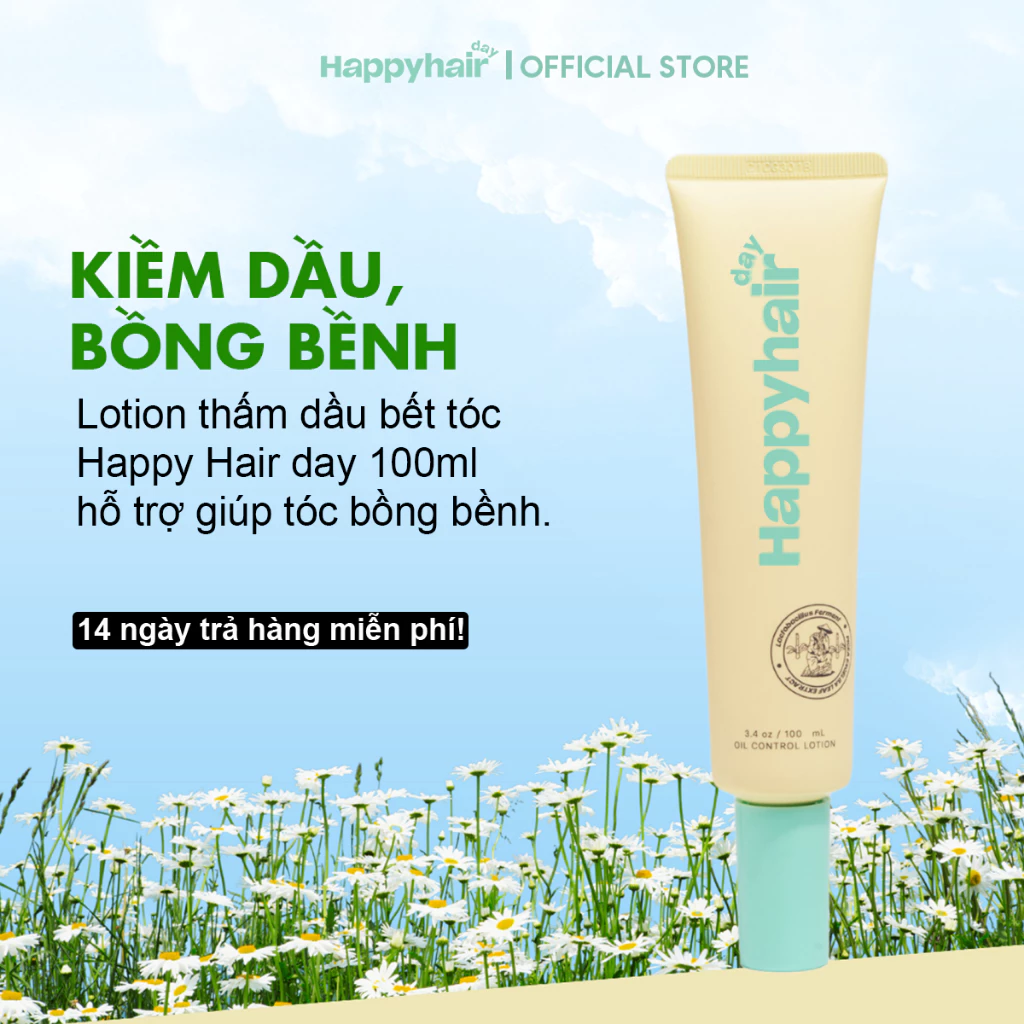 Sữa dưỡng kiểm soát dầu Happy Hair Day 100ml Sữa dưỡng kiểm soát dầu Happy Hair Day 100ml
