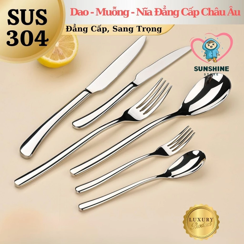 Dao-thìa-nĩa thịt bò bít tết Dao-thìa-nĩa thịt bò bít tết